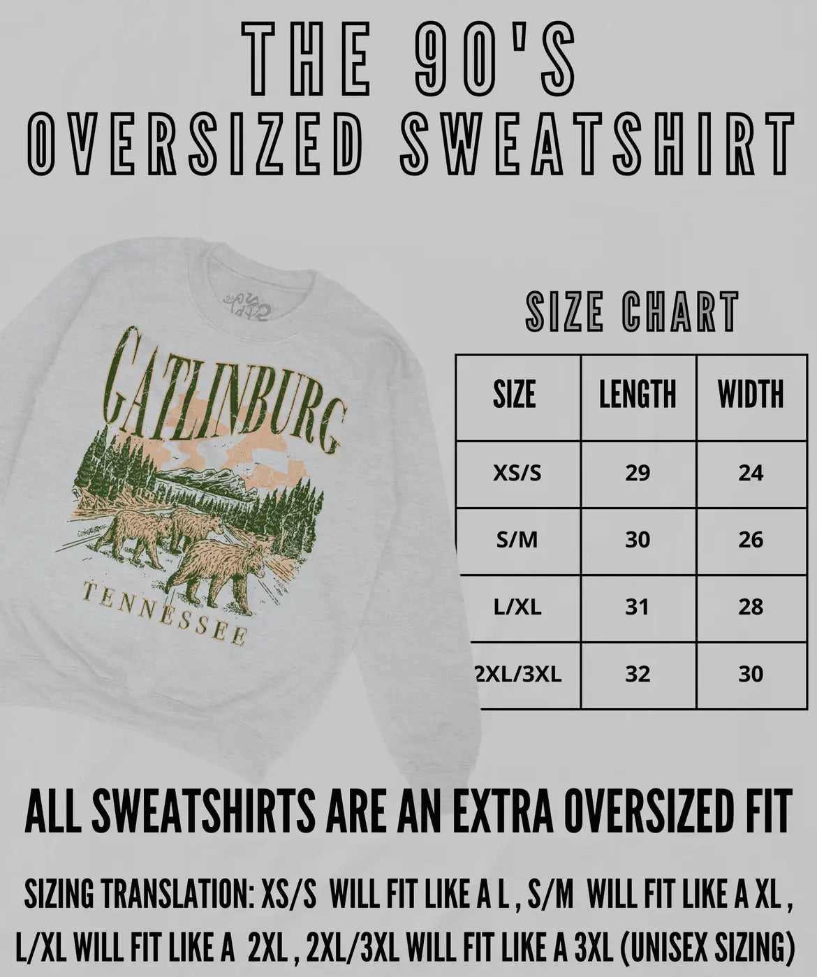 Full of Holiday Spirit Oversized Vintage Sweatshirt