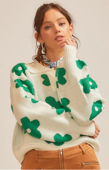 Floral Sweater