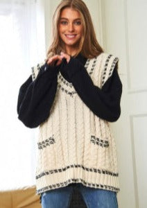 Oversized Sweater Vest